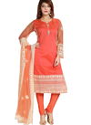 Peach Colour New Exclusive Latest Fancy Casual Wear Chanderi Silk Salwar Suit Collection 827 PEACH